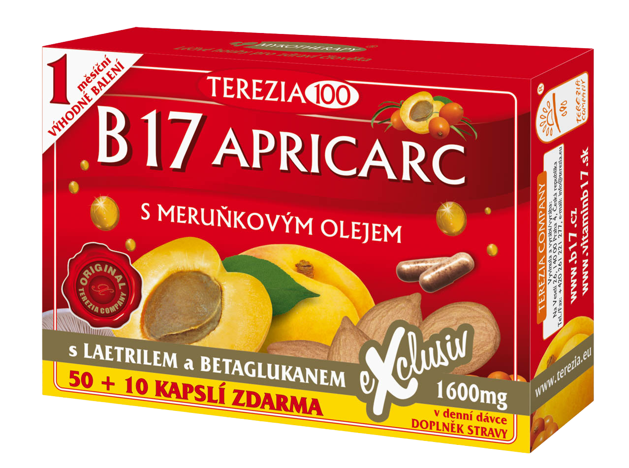 Terezia B17 Apricarc s marhuľovým olejom 60 kapsúl