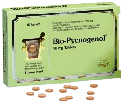 Pharma Nord Bioaktivní Pycnogenol tablety na podporu správnej činnosti cievnej sústavy 90 tbl