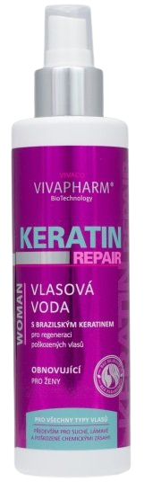 VIVAPHARM Keratínová vlasová voda obnovujúca pre ženy 200 ml