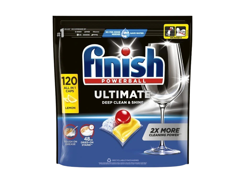 FINISH Ultimate All in 1 Lemon kapsle do myčky 120 ks