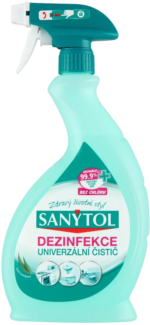 Sanytol Dezinfekcia univerzálny čistič - sprej - eukalyptus 500 ml