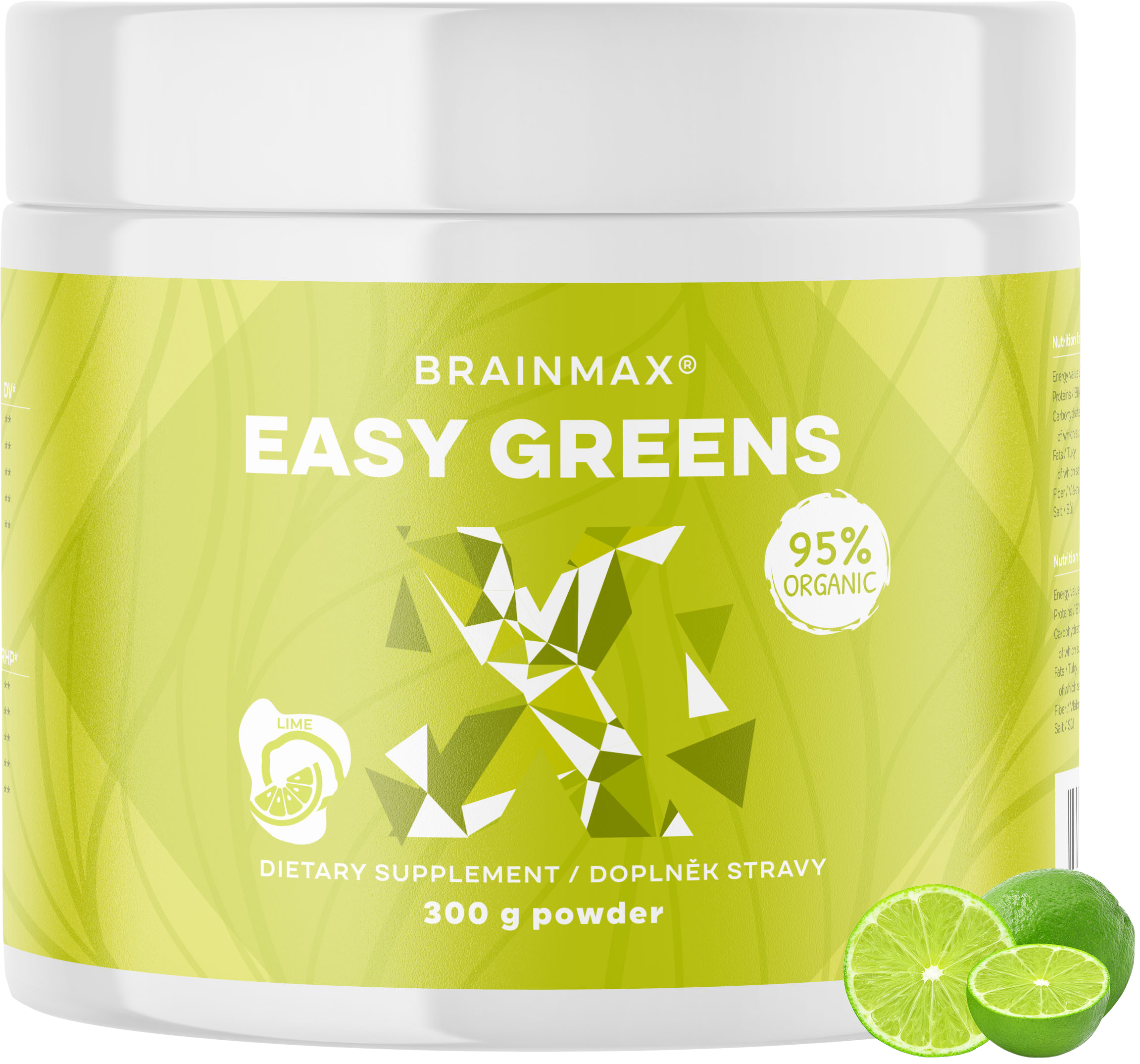 BRAINMAX Easy Greens Limetka 300 g koupíte na Pilulka.cz