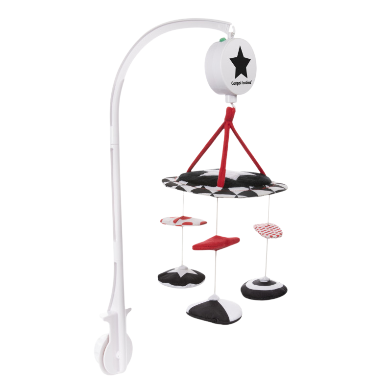 CANPOL BABIES Kontrastný plyšový kolotoč s melódiami SENSORY