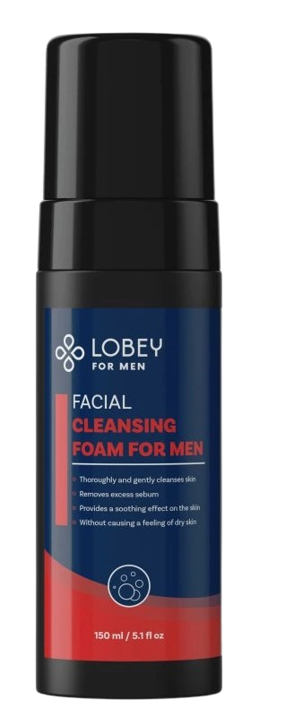LOBEY Čisticí pěna na obličej pro muže 150 ml