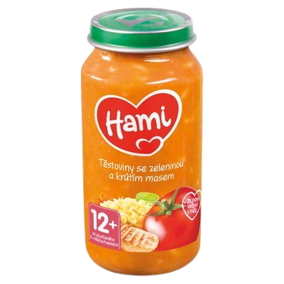 Hami Těstoviny se zeleninou a krůt.masem 250g 12m+ koupíte na Pilulka.cz