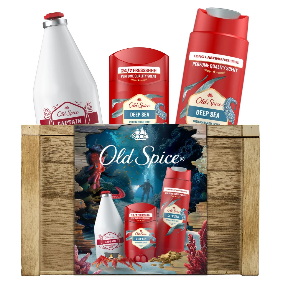 Old Spice Deep Sea Xmas dárková sada v truhle