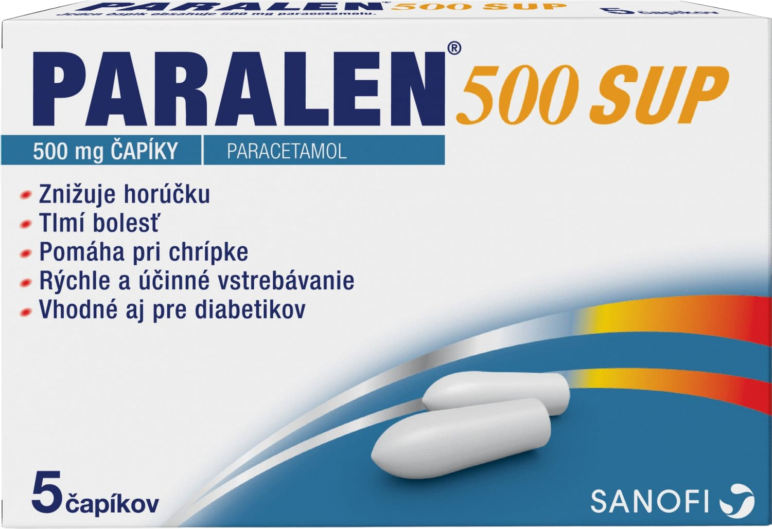 PARALEN 500 SUP 500 mg čapíky 5 ks