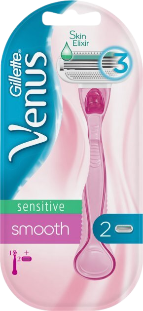 VENUS Sensitive Smooth dámsky holiaci strojček + 2 holiace hlavice