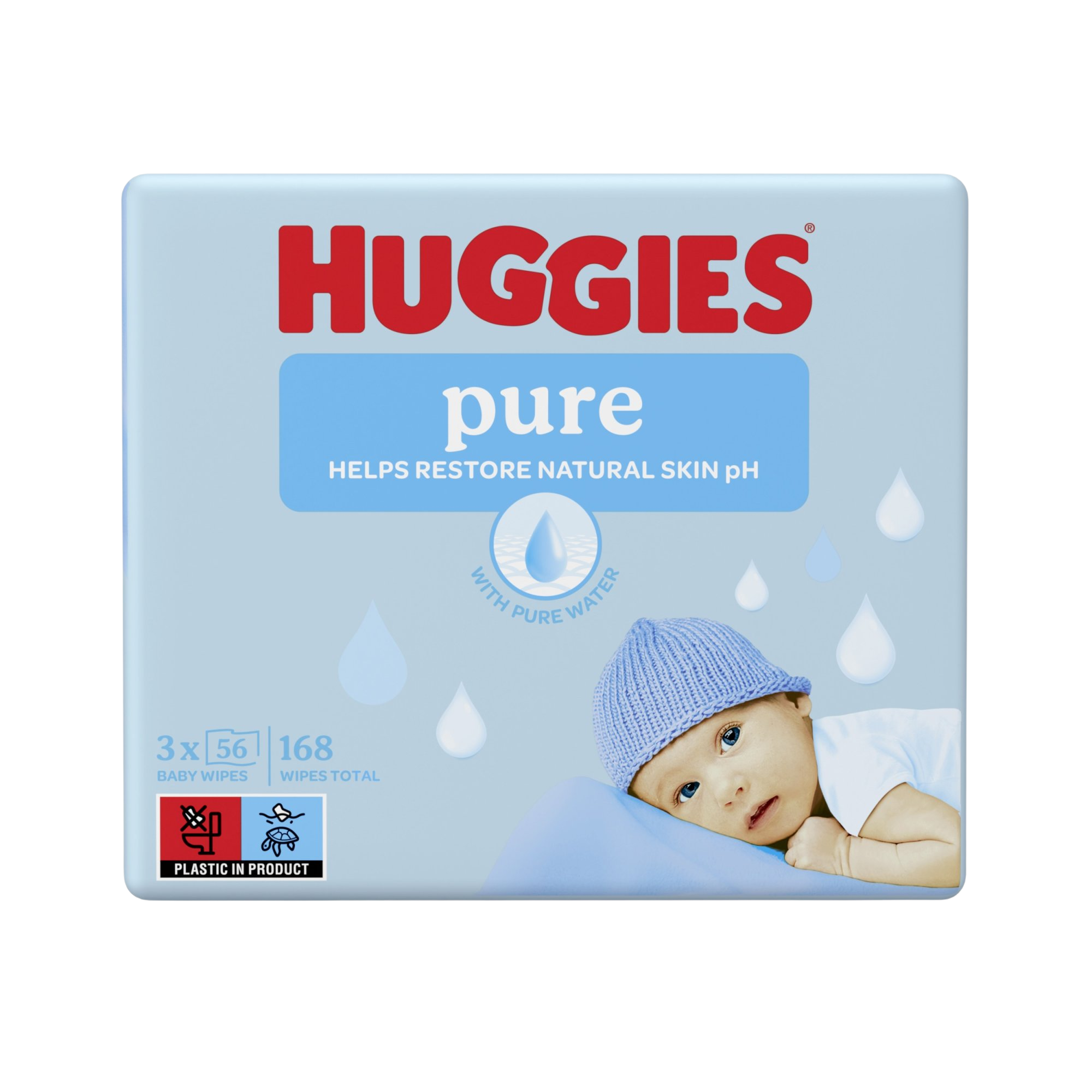 Huggies® Čistý Triplo 3 x 56 ks