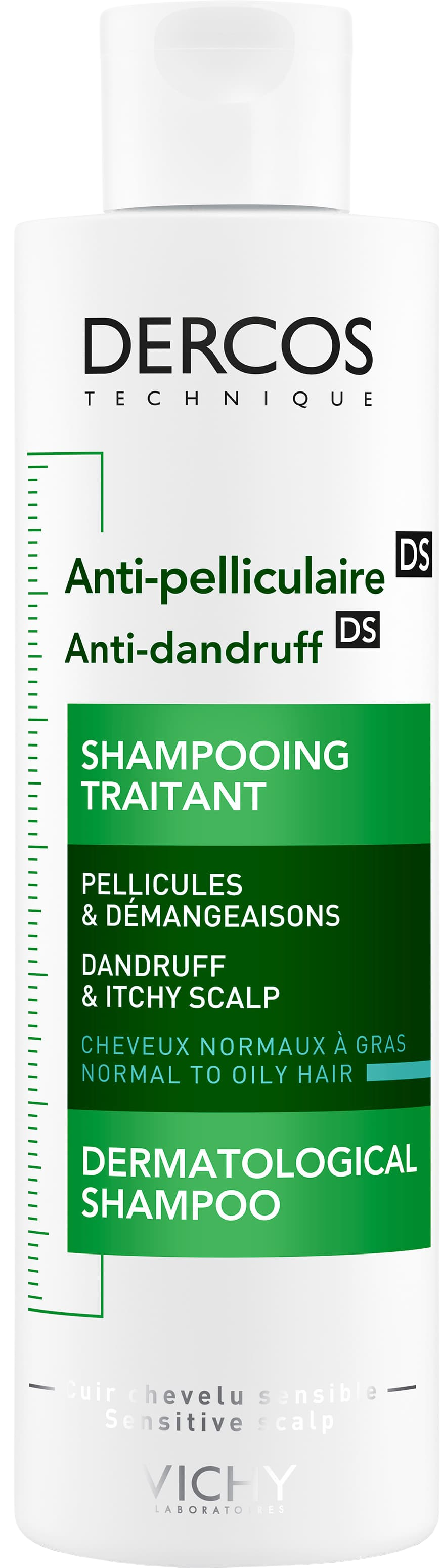 VICHY Dercos Anti-Pelliculaire Šampón proti lupinám na mastné vlasy 200 ml
