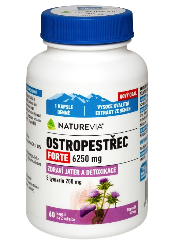 NatureVia Pestrec Forte kapsuly na podporu zdravia pečene 60 cps kúpite na Pilulka.sk