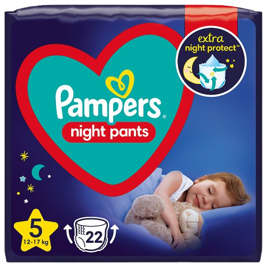 PAMPERS Pants Night 5 Nohavičkové plienky 12 - 17 kg 22 ks