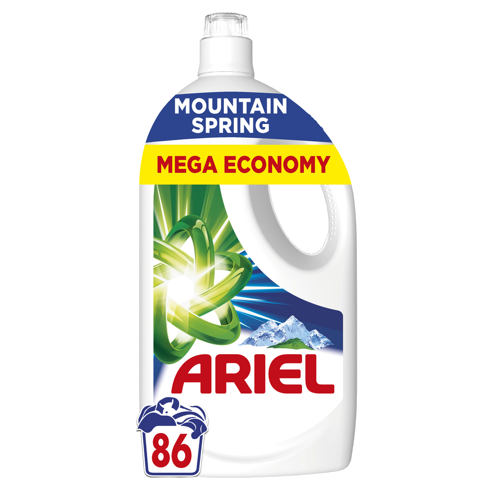 ARIEL Tekutý prací prostředek, Mountain Spring, 86 dávek 3.87 l