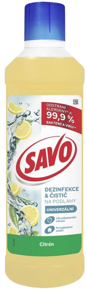 SAVO dezinfekcia a čistič na podlahy Citrón 1 l