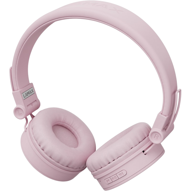 LAMAX Blaze2 Beat náhlavní sluchátka, USB-C - růžová
