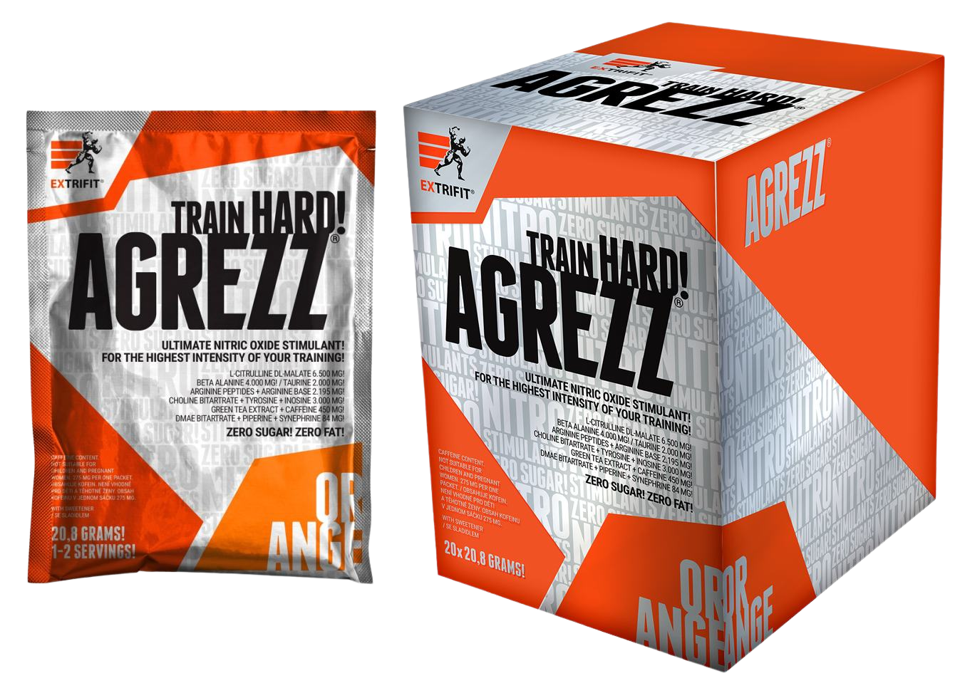 Extrifit Agrezz® podpora športového výkonu príchuť Orange 20x20,8 g