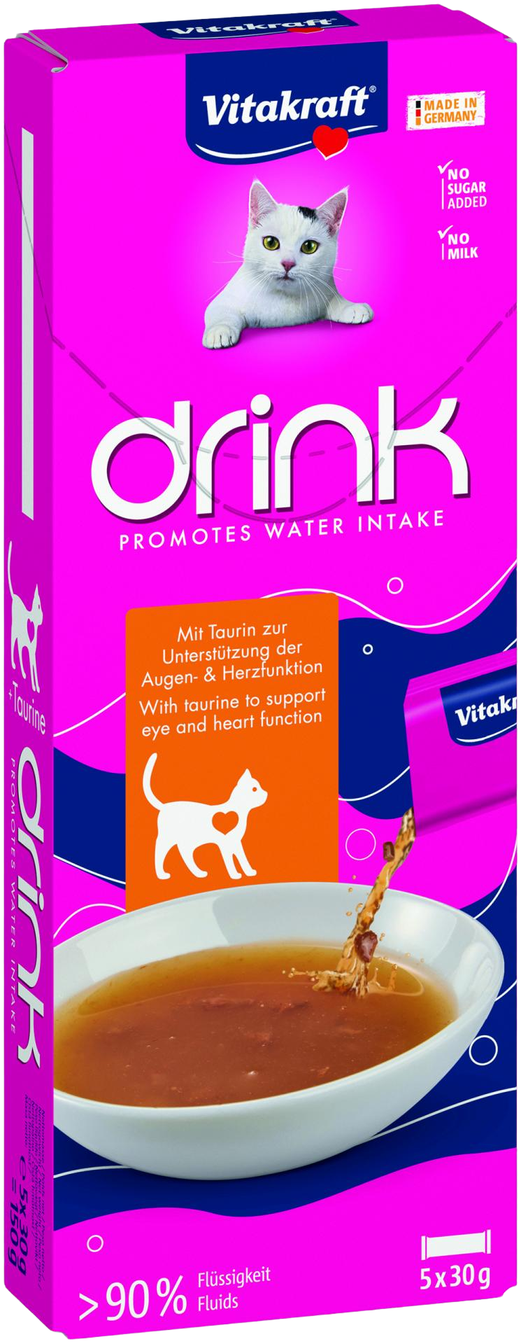 VITAKRAFT Cat drink kuřecí+taurin 5 x 30 g