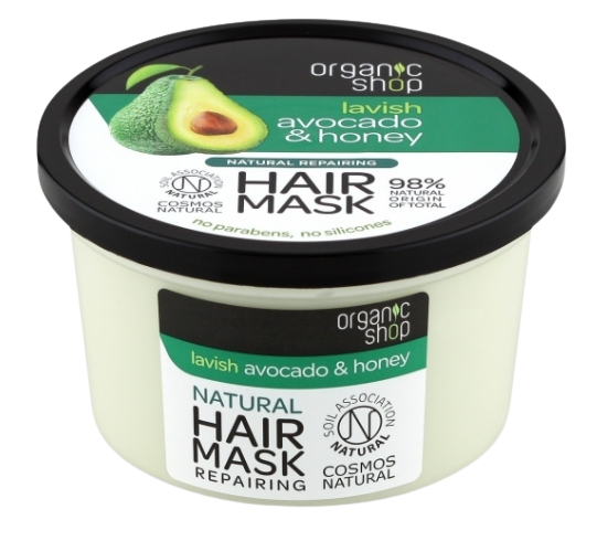 ORGANIC SHOP Med & Avokádo - Maska na vlasy 250 ml