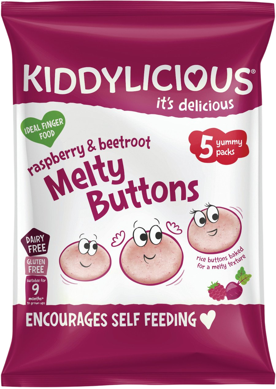 Kiddylicious Ovocno-zeleninové knedľičky Malina so repou 5 x 6 g