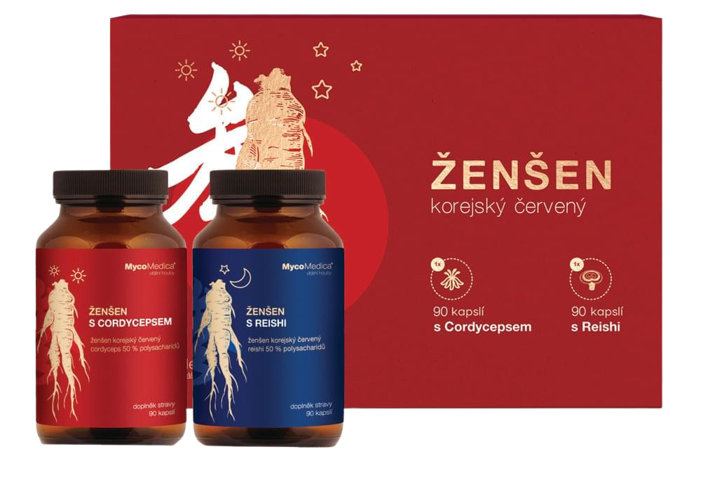 MYCOMEDICA Korejský ženšen pravý 2 x 90 kapslí