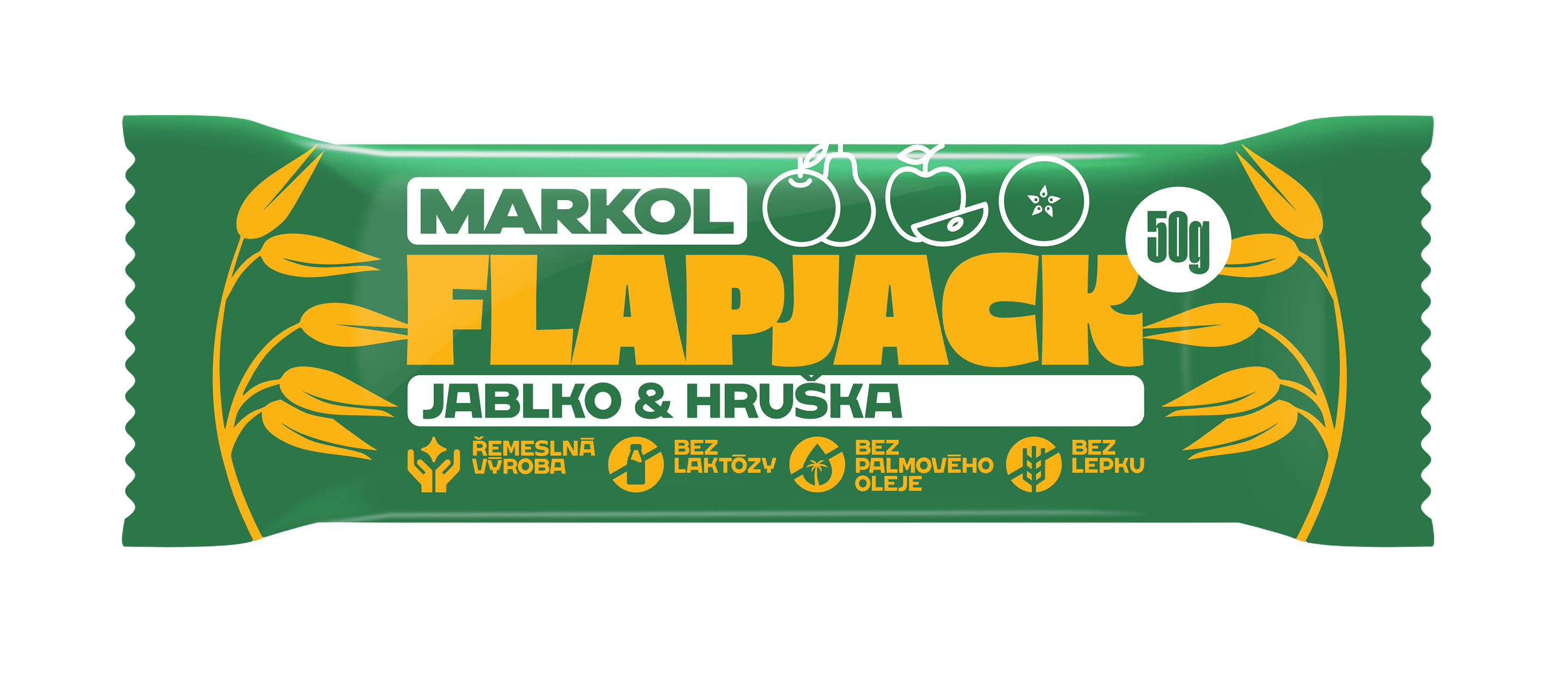 Fotografie MARKOL Flapjack jablko a hruška 50 g