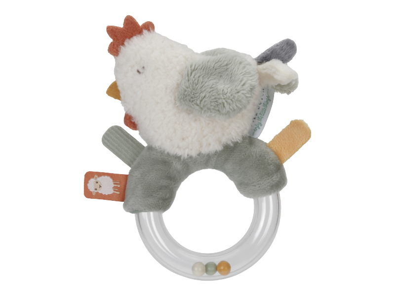 LITTLE DUTCH Chrastítko se slepičkou Farma