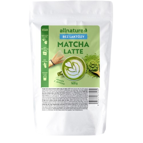 ALLNATURE Matcha latte bez laktózy 1620 g