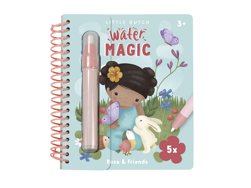 LITTLE DUTCH Kniha kouzlení s vodou Rosa & Friends