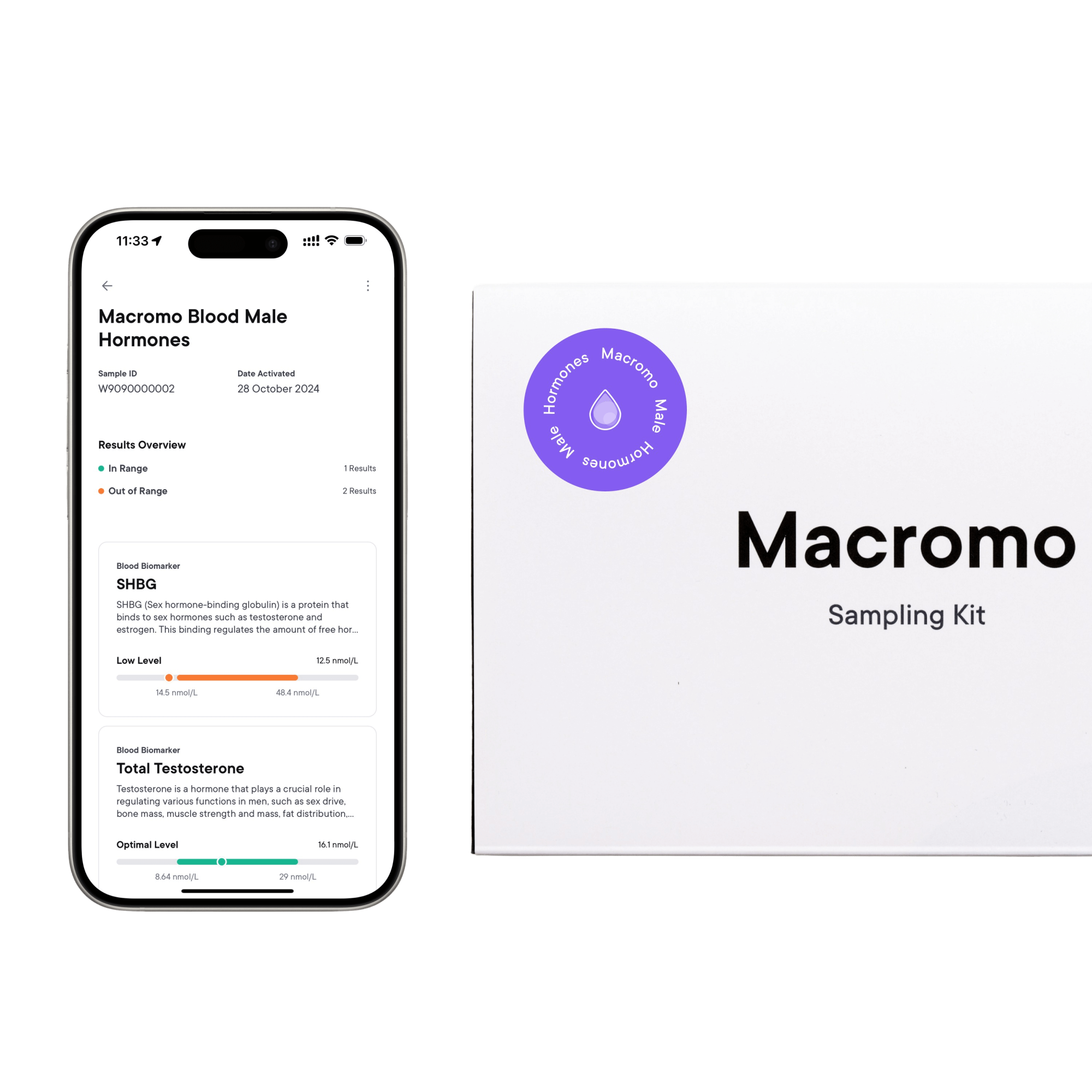 MACROMO Krevní test Zdravá výživa 2 ks