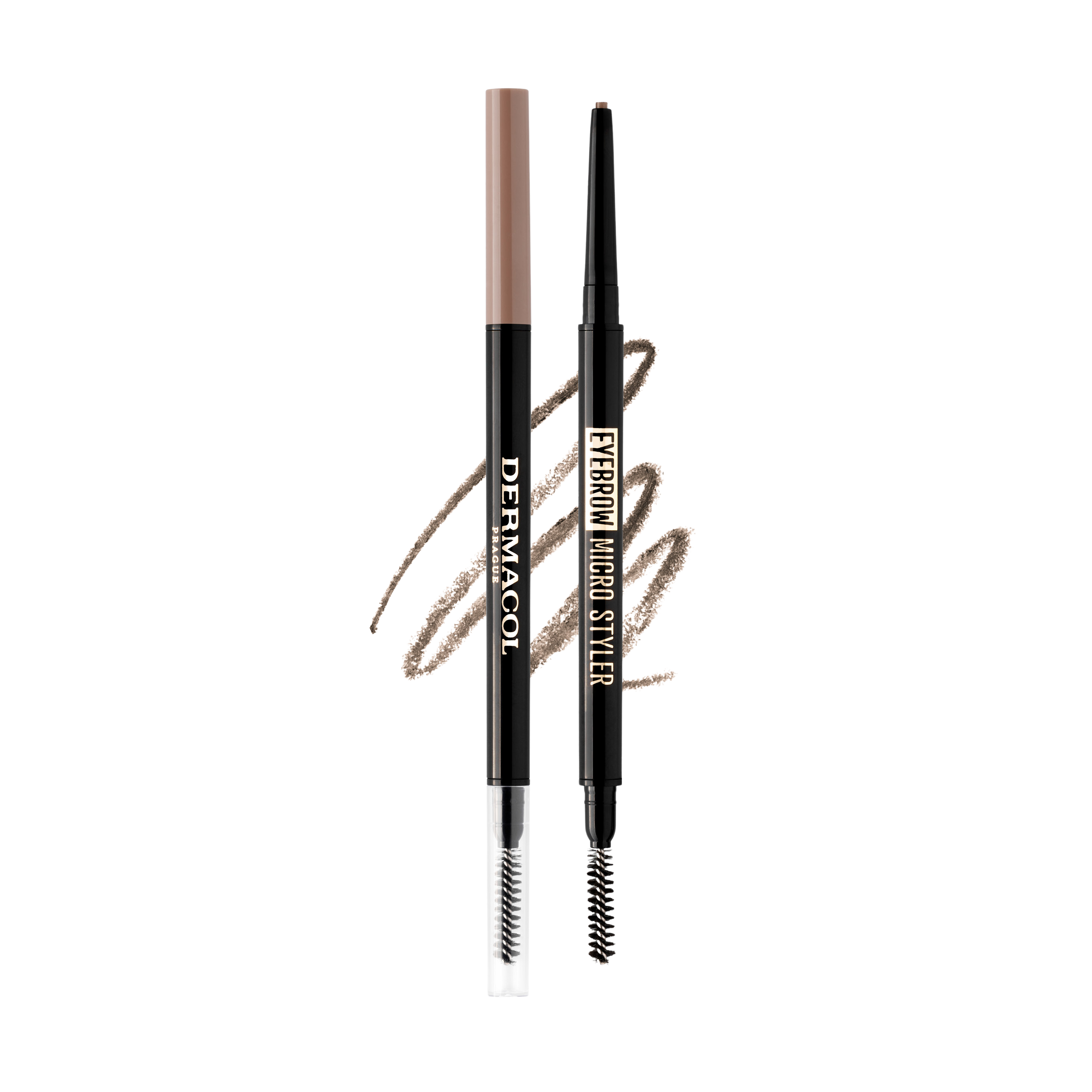 Fotografie DERMACOL Automatická tužka na obočí s kartáčkem č.01, 0.1 g