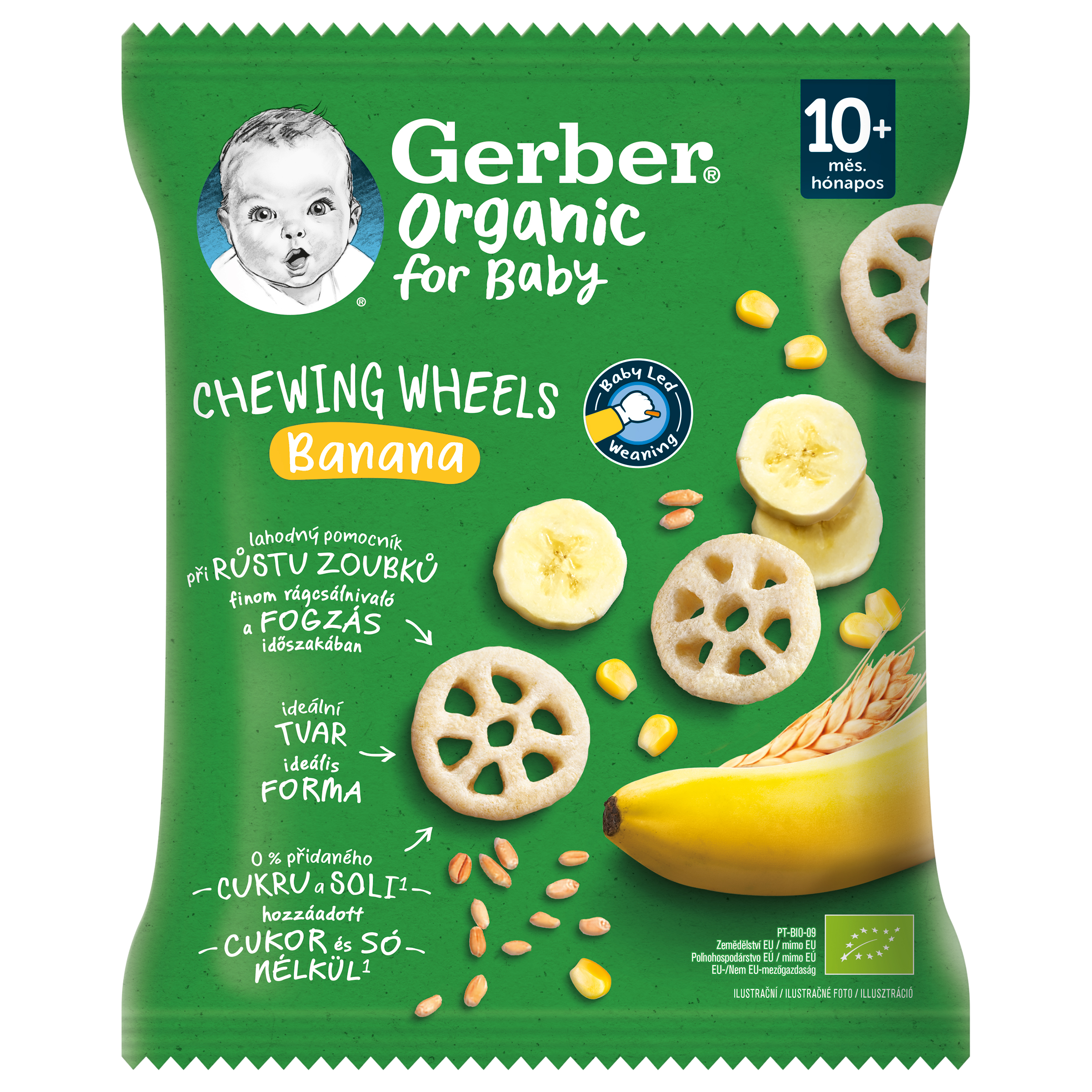 Chrumkavé kolieska s banánom