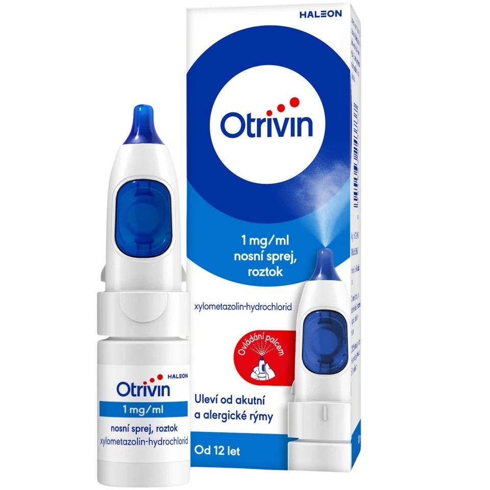 Fotografie OTRIVIN 1MG/ML nosní podání sprej, roztok 10 ml