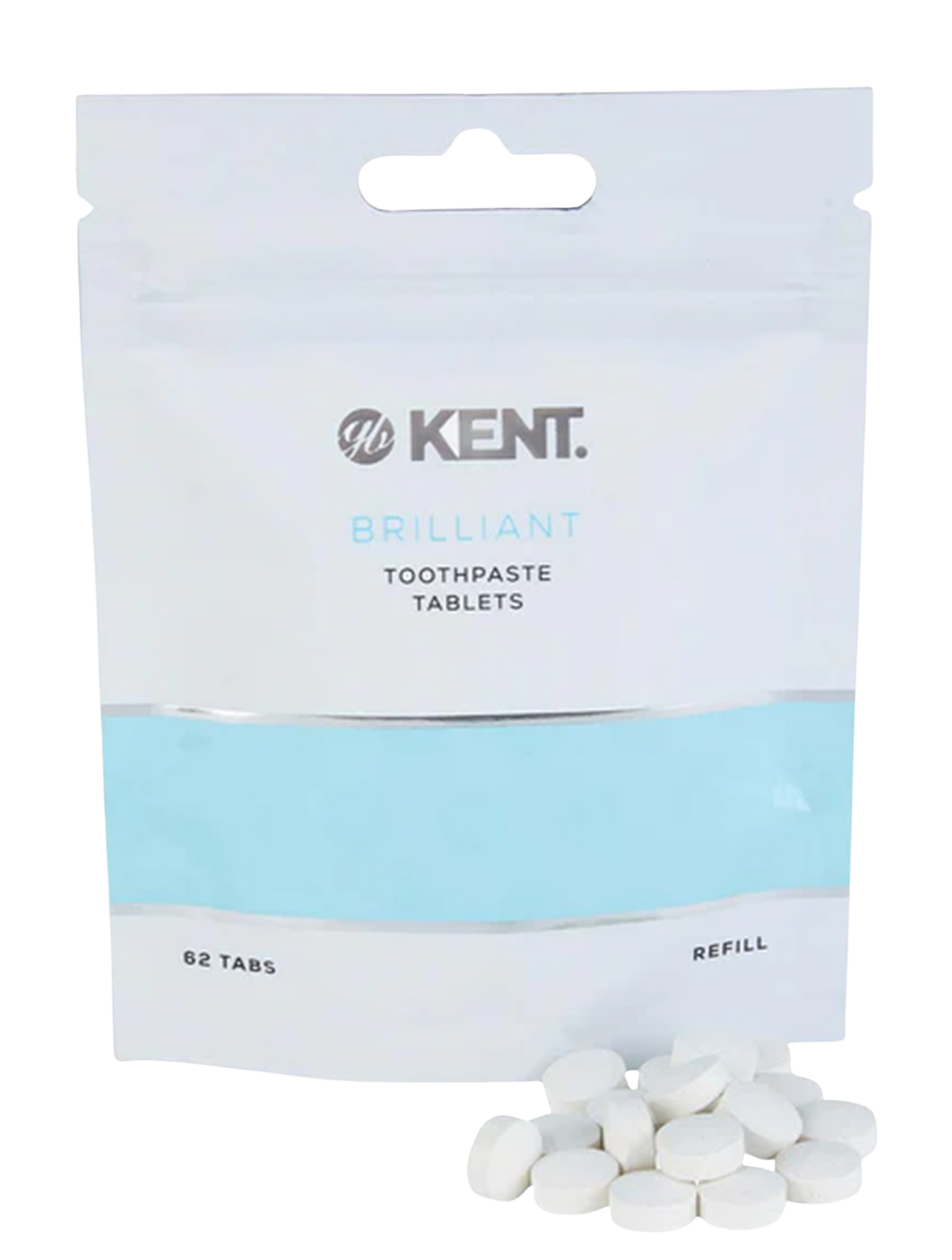 GB KENT & SONS PLC Náhradní, cestovní balení zubních tablet 62 ks