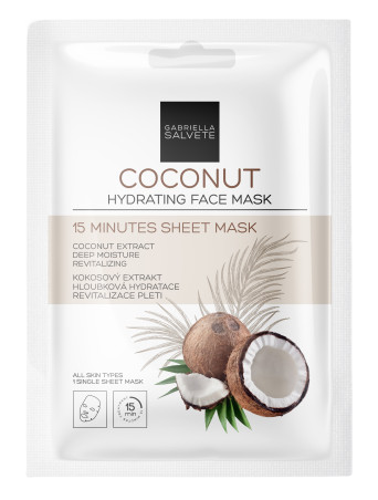 Gabriella Salvete Hydratační pleťová plátýnková maska Coconut