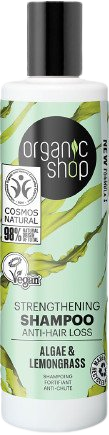 Organic Shop Posilující šampon proti vypadávání vlasů Řasy a citronová tráva 280 ml