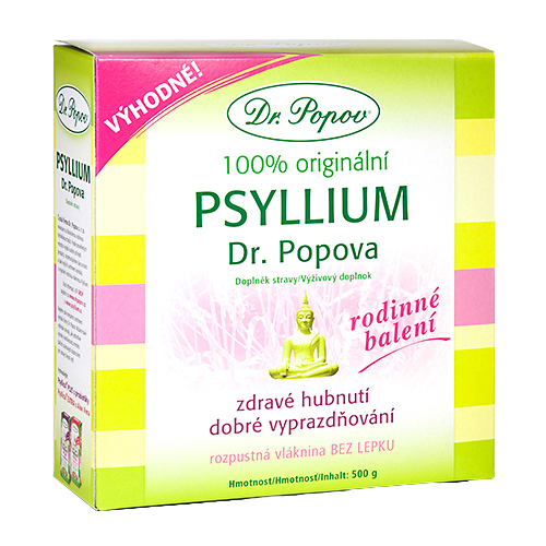 DR.POPOV Psyllium indická rozpustná vláknina 500 g