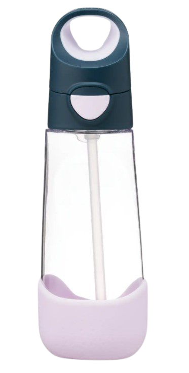 B.BOX Fľaša na pitie so slamkou indigová/ružová 600 ml