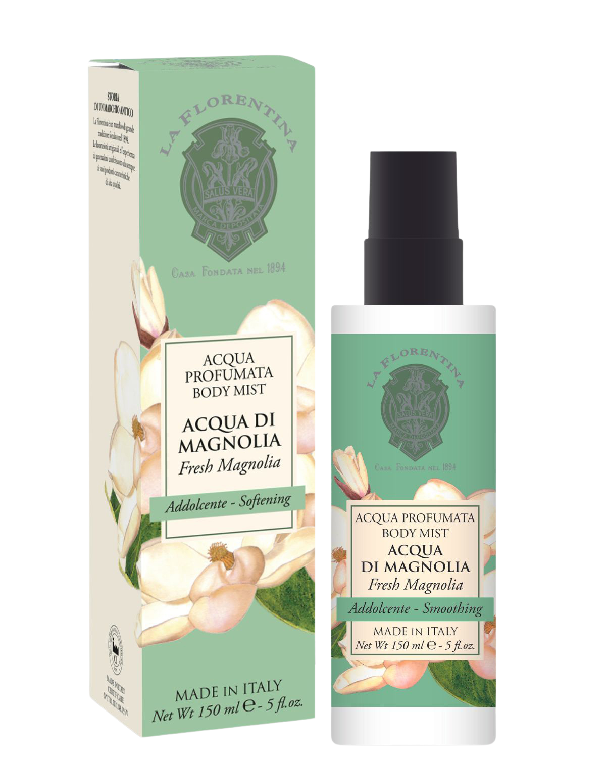 LA FLORENTINA Parfémovaná tělová voda Acqua di Magnolia 150 ml