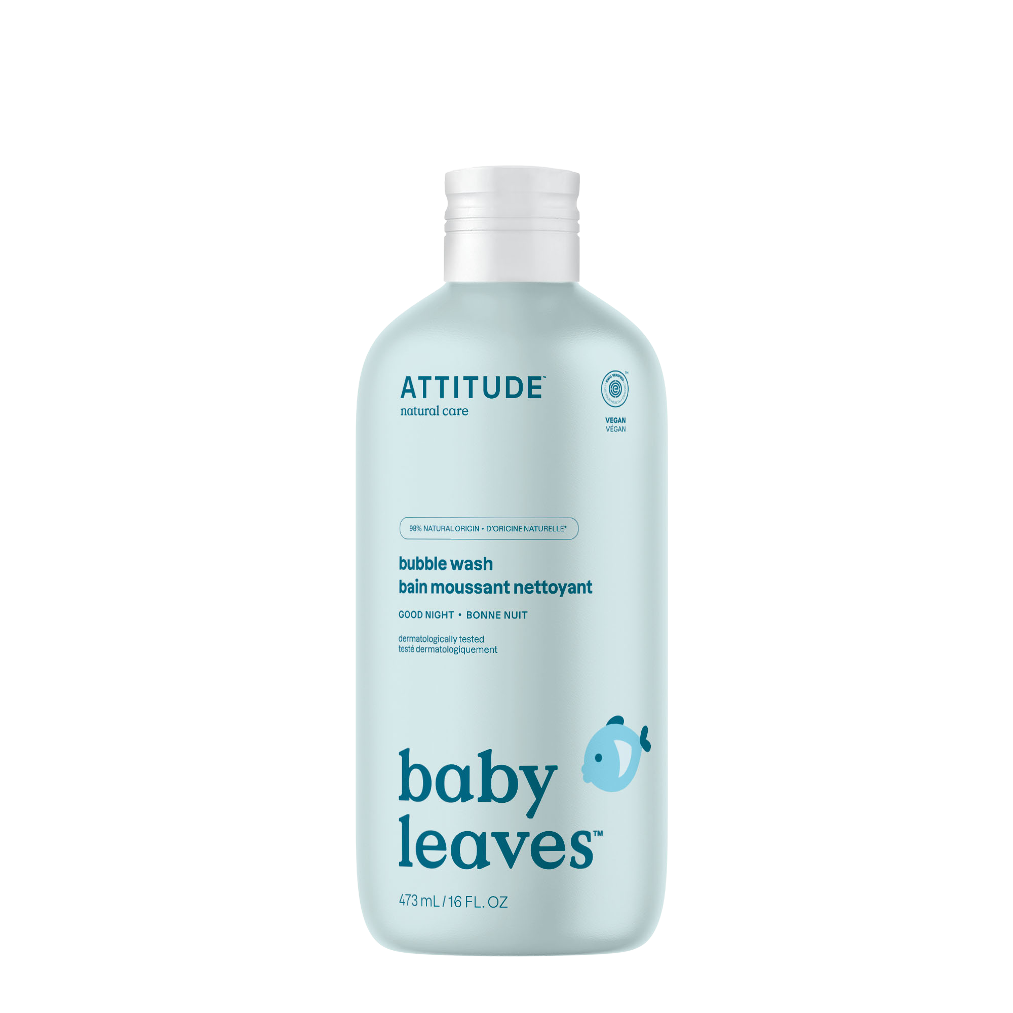 ATTITUDE Dětská pěna do koupele Baby leaves s vůní Good night 473 ml