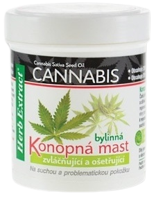 Fotografie Herb Extract Cannabis Konopná mast 125 ml