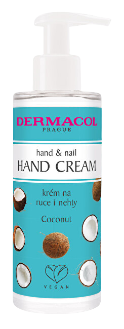 DERMACOL Krém na ruce i nehty s pumpičkou - kokos 150 ml