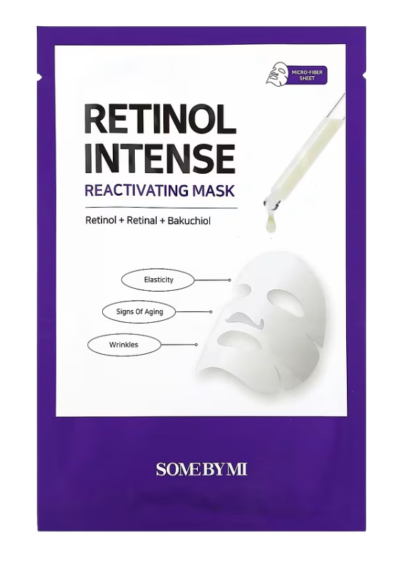 Fotografie Some by mi Retinol Intense Reactivating mask, Plátýnková maska s retinolem