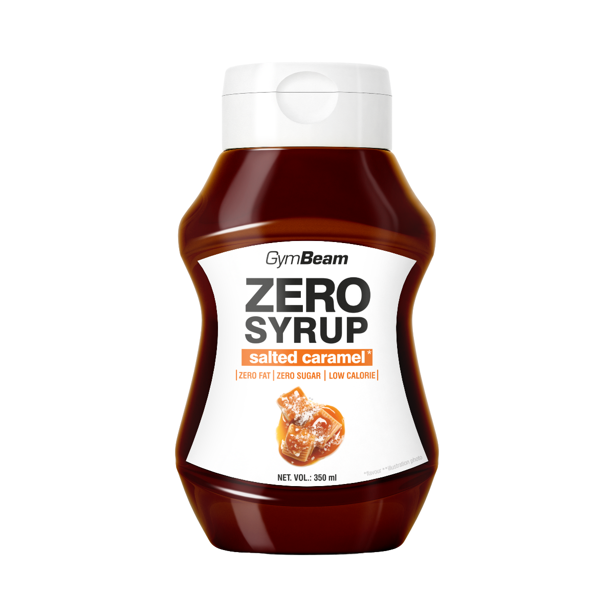 GymBeam Bezkalorický sirup Salted Caramel 350 ml