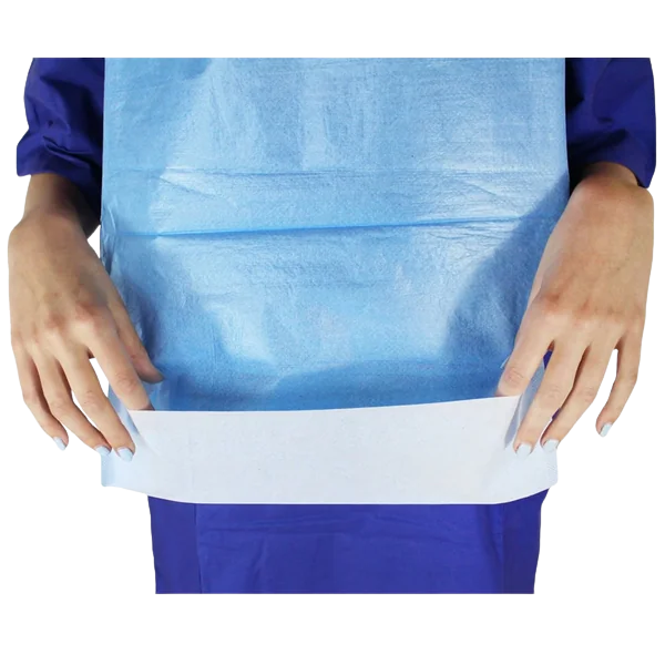MEDI-INN Jednorázový bryndák s kapsou modrý 50 ks