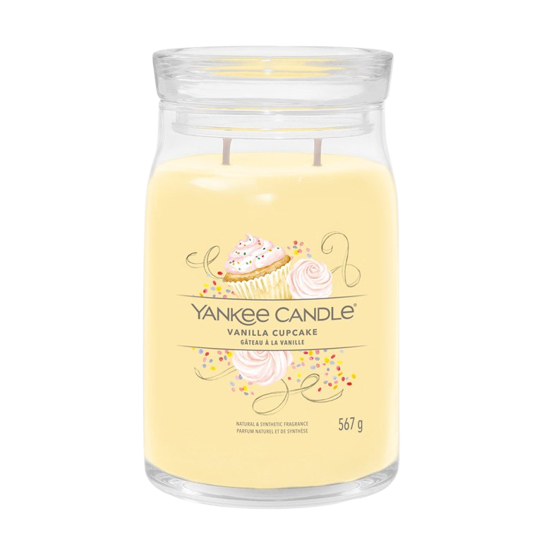 YANKEE CANDLE Vonná svíčka Signature Vanilla Cupcake 567 g