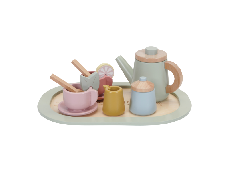 Fotografie LITTLE DUTCH Čajový set dřevěný