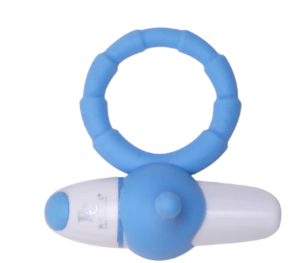 Fotografie Lady Dreams Vibrační kroužek Lyra modrý 1 ks