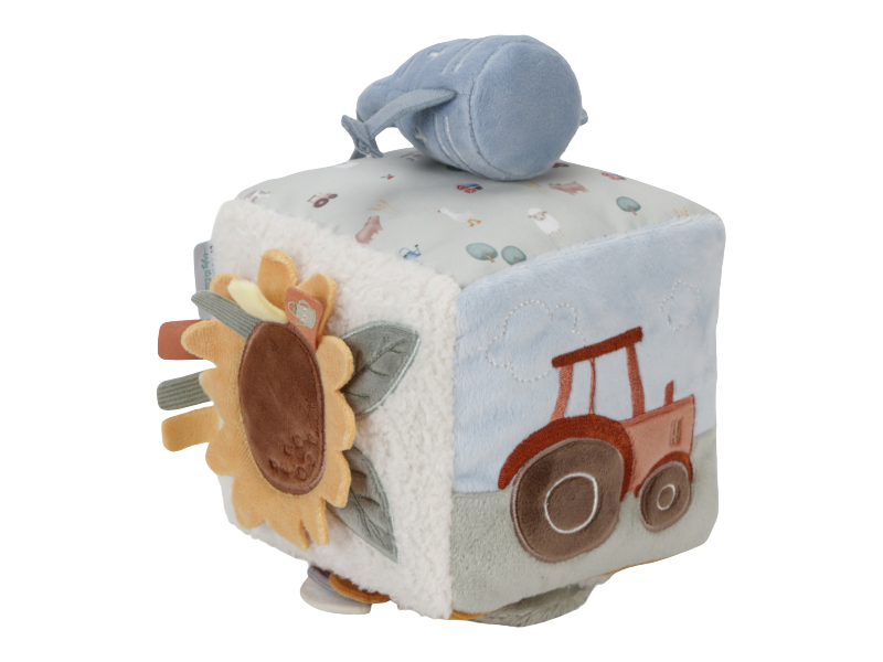 LITTLE DUTCH Kostka textilní s aktivitami Farma