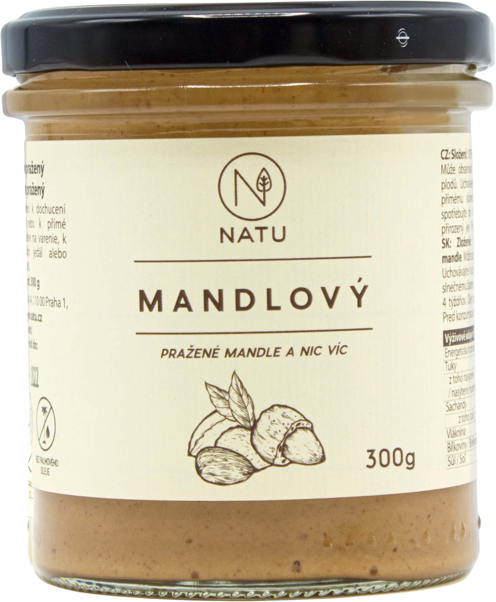 NATU Mandľový krém pražený 300 g