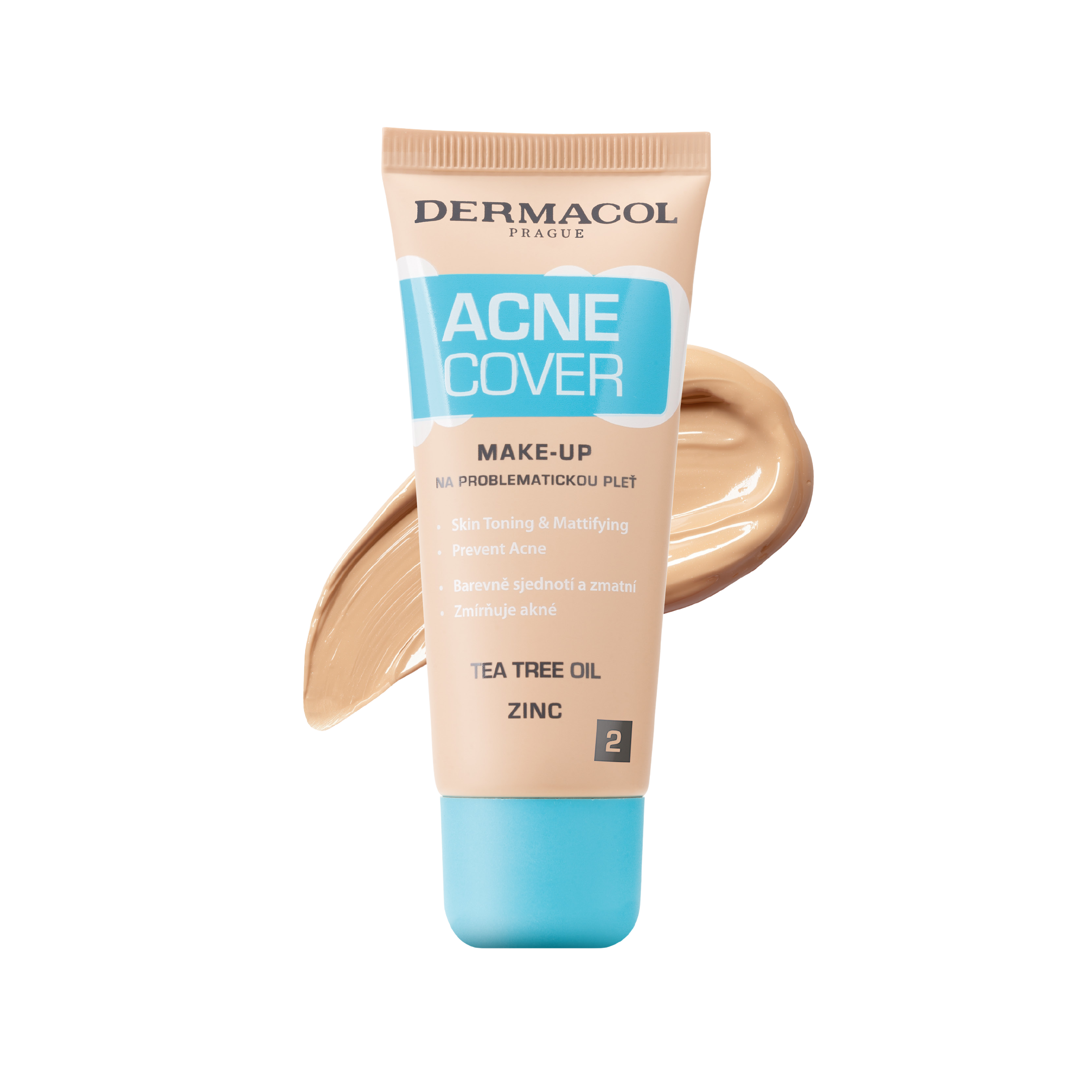 Fotografie DERMACOL Acnecover make-up č.2, 30 ml